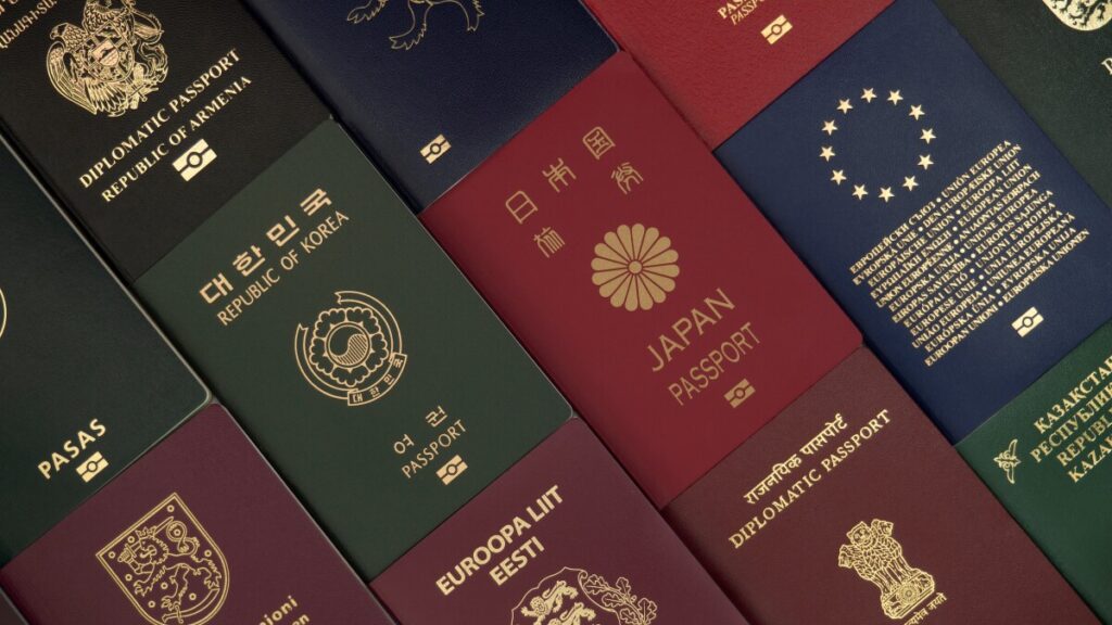 Different,Foreign,Passports,From,Many,Countries,By,The,World,As